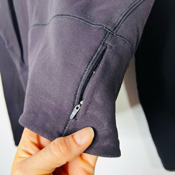 Lululemon Hill & Valley Black Mock Neck Long Sleeve  Pullover - Picture 4 of 14